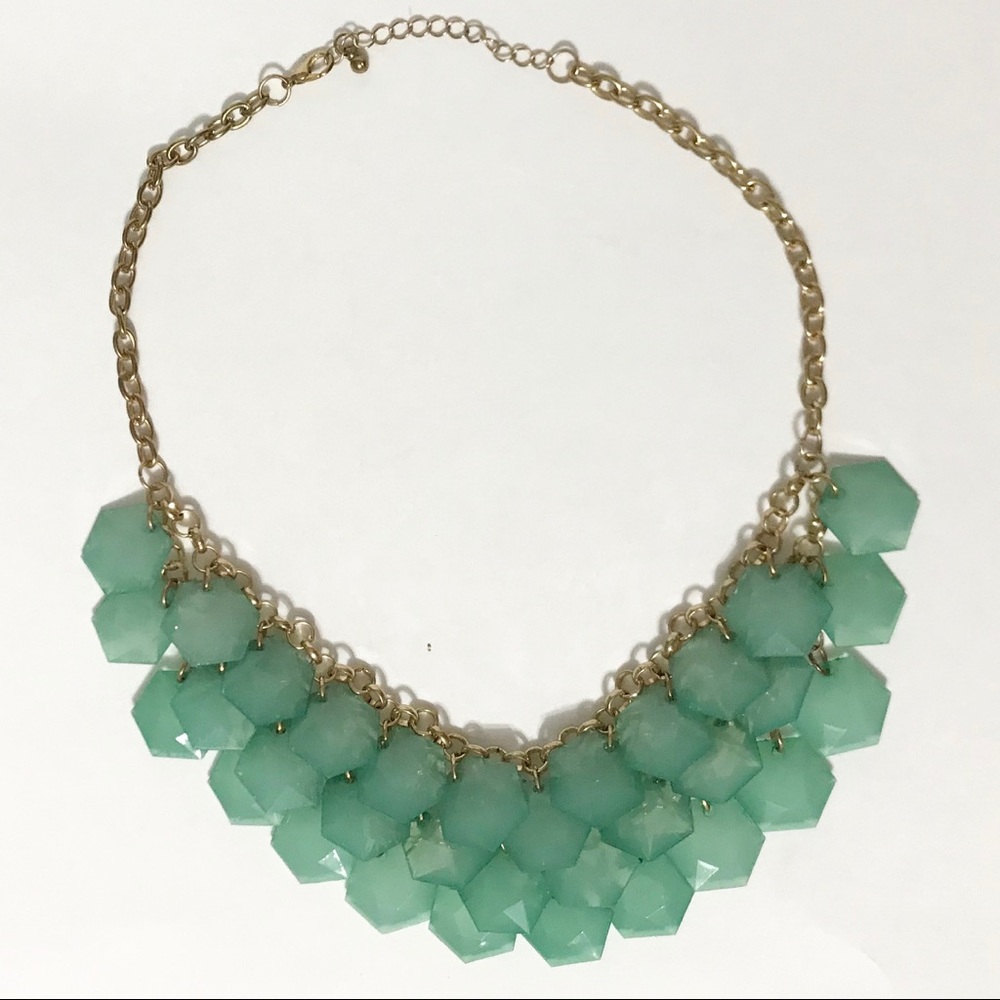 ✨2/$20 🧩Jade Green Statement Necklace